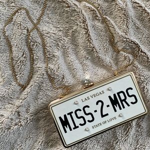 Miss to Mrs Clutch/Crossbody Bridal Bag
